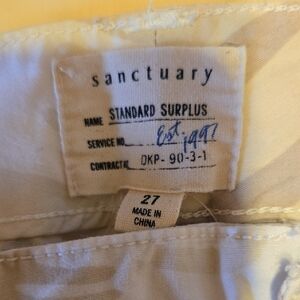 Sanctuary Cream Surplus Trousers